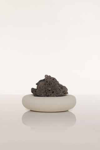 White Textured Ceramic Diffuser Stone